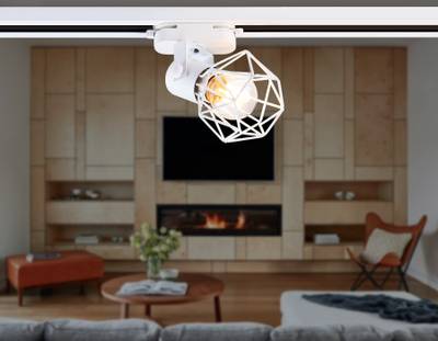 Светильник трековый GL5001 WH белый E27 max 40W D92*163