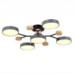 SLE6006-702-05 Светильник потолочный Серый/Серый LED 5*12W 3000K/4500K/6000K