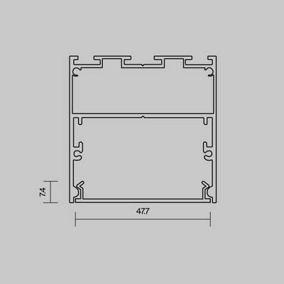 Рассеиватель для профиля 50×50 (Белый, 10 м), ALM-5050T-O-DF-10M 642050. TM Maytoni