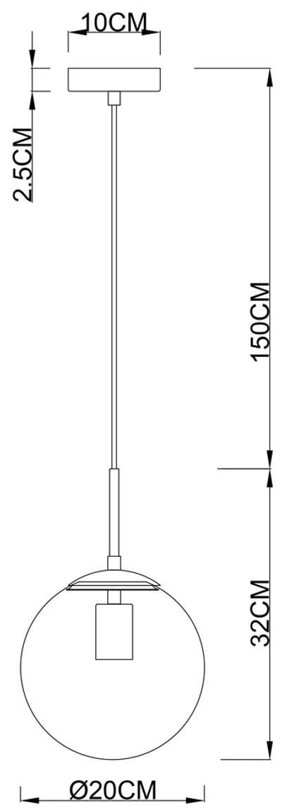 Подвесной светильник Arte Lamp VOLARE A1563SP-1PB, 1хE27