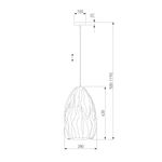Подвесной светильник 30186/1 бежевый, E27х1