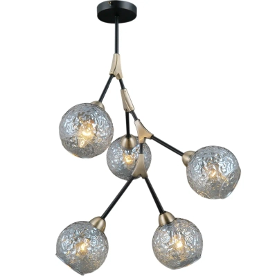IL0263-5PSQ-79 BK AB светильник потолочный ILLUMICO, E14х5