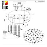 SL1350.502.06 Светильник потолочный ST-Luce Хром/Белый, Золотистый, Прозрачный E14 6*40W