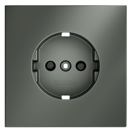 VLS000706 Накладка для розетки с заземлением и защитными шторками, S70 (титан). (ТМ Maytoni)