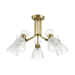 3704/5C COMFI LN26 110 античная бронза Люстра потолочная E14 5*40W 220V JACKIE
