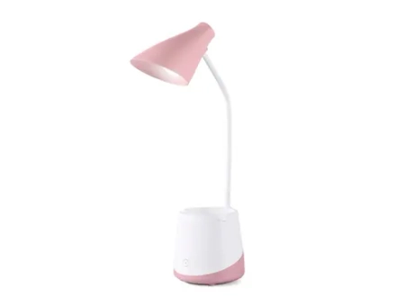Светильник светодиодный настольный DE565 PI/WH розовый/белый LED 3000-6000K 5W