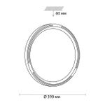 3028/DL COLOR SN 176 Светильник пластик/бел LED 48Вт 3000-6500K D390 IP43 пульт ДУ/RGB/LampSmart SLOT