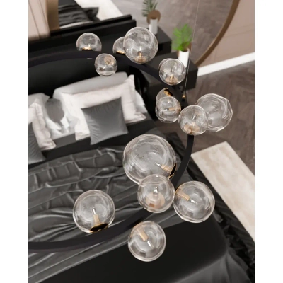 Подвесная люстра Arte Lamp VINCENT A7790SP-24BK, 24хG9