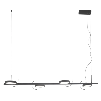 Светильник подвесной Crystal Lux CLT 027C4 L1000 BL 1400/271