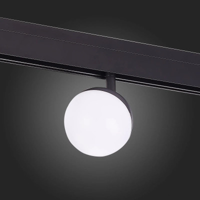 ST358.436.07 Магнитный трековый светильник Черный LED 1*7W 3000K 520Lm Ra>80 120° IP20 L120xW90xH192 48V