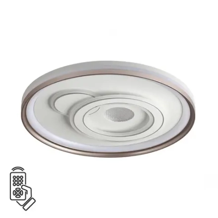 7785/85L PIKO LED SN 607 Светильник металл/белый/бронза LED 85Вт 3000-6500K D490 IP20 пульт ДУ GEMINI