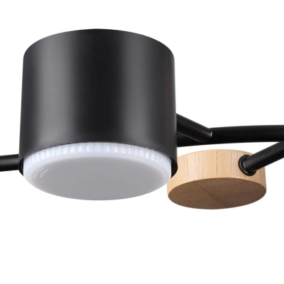 8194/5C COMFI LN26 335 черный, металл/дерево/пластик Потолочный светильник LED GX53 5*9W 220V CRYPTO