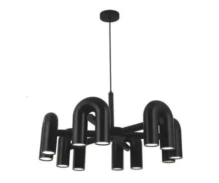 08465-6,19 Люстра Канти черный d80 h150 Led 72W (3000-6000K)