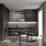 Slim Magnetic Трековый светильник для радиусного шинопровода 12W 4200K Intenso чёрный Ø 1200мм 85186/01