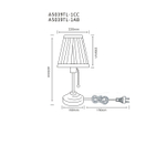 Декоративная настольная лампа Arte Lamp MARRIOT A5039TL-1AB, 1хE27