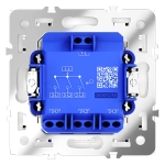VLS030101 Выключатель встраиваемый VOLTUM S70 трехклавишный 10А, (белый глянцевый). (ТМ Maytoni)