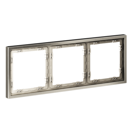 VLSM120311 Рамка металлическая на 3 поста, S70 Metal (никель). (ТМ Maytoni)