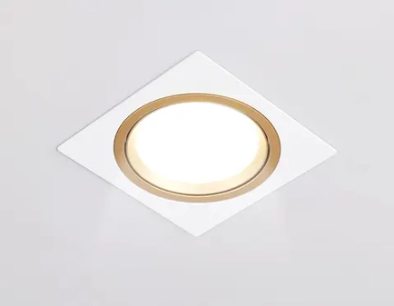 Светильник встраиваемый поворотный точечный TN51916 WH/GD белый/золото GX53 max 12W 115*115*23