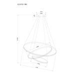 Подвесная люстра Arte Lamp FRODO A2197SP-3WH, 1хLED