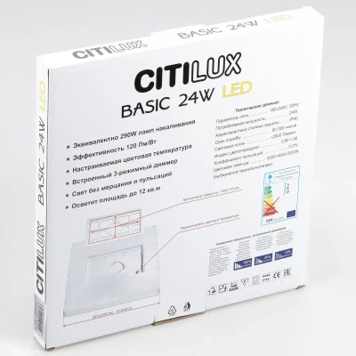 Citilux Бейсик CL738K241V LED Светильник накладной Чёрный