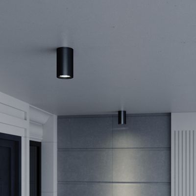 SL9010.412.01 Светильник уличный потолочный ST-Luce черный GU10 1*50W