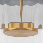 809061 Люстра CELESTA LED 1х12W 600LM ЗОЛОТО/ДЫМЧАТЫЙ 3000K Lightstar