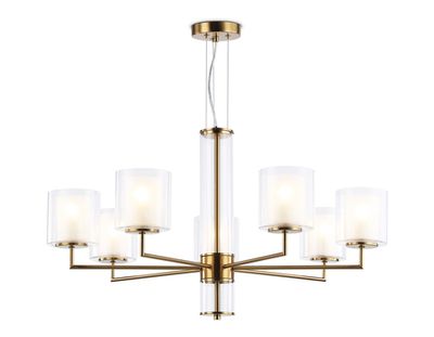 Светильник подвесной LH56013/7 BS/FR латунь/белый матовый E14*7 max 40W D790*1260