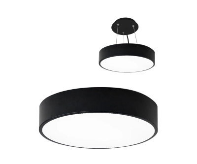 05460,19 Светильник Медина черный d60 h10 Led 48W (4000K) 2 типа крепления: потолочное и подвесное
