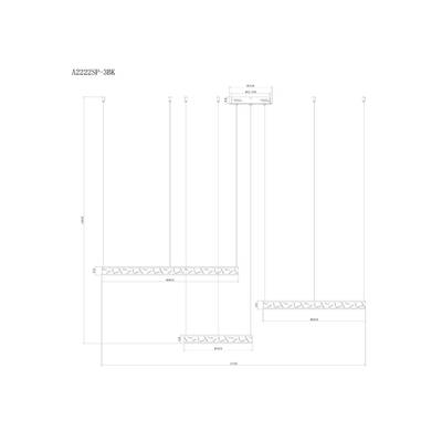 Подвесная люстра Arte Lamp SHINE A2222SP-3BK, 1хLED