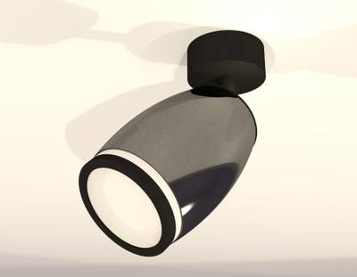 Комплект поворотного светильника XM1123004 DCH/SBK/FR черный хром/черный песок/белый матовый MR16 GU5.3 (A2210, C1123, N7121)