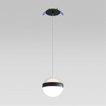 5075/12L L-VISION ODL24 511 черный/прозрачн./молочный/металл/акрил Подвес LED 12W 4000K 600лм RONI