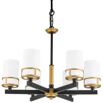731067 Люстра CERO 6х40W E14 ЧЕРНЫЙ/ЗОЛОТО/БЕЛЫЙ Lightstar