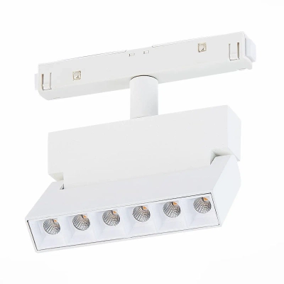 ST362.546.06 Магнитный трековый светильник белый LED 1*6W 4000K 532Lm Ra>80 36° IP20 L120xW22xH134 48V