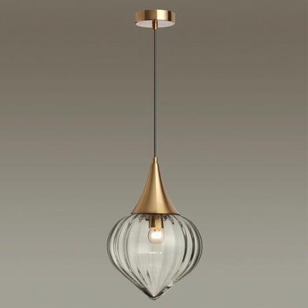 4950/1 PENDANT ODL22 401 бронзовый/прозрачный/стекло Подвес E14 1*40W KESTA
