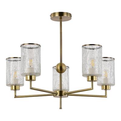 SLE1046-302-05 Люстра потолочная Бронза/Прозрачный E27 5*60W