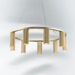 718093 Люстра ROMA 9х28W GU10 (led) CHAMPAGNE GOLD Lightstar