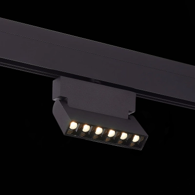 ST362.446.06 Магнитный трековый светильник Черный LED 1*6W 4000K 532Lm Ra>80 36° IP20 L120xW22xH134 48V