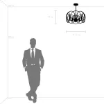 713053 Люстра REGOLO 5х40W E14 ХРОМ/ЗОЛОТО Lightstar