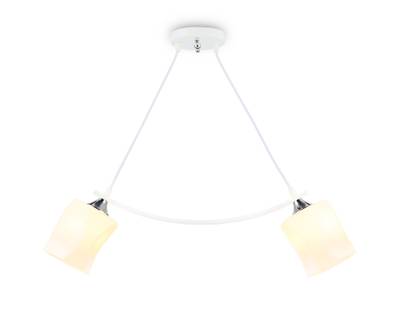 Светильник подвесной TR303154/2 WH/CH/FR белый/хром/белый матовый E27/2 max 40W 640*115*410