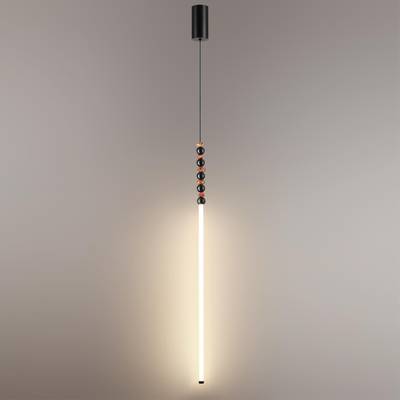 7187/12L HIGHTECH ODL26 Подвесной светильник черный/акрил/агат/металл IP20 LED 12W 3500K 220V MONELLA