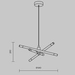 Подвесной светильник Wands FR6130PL-L18B, LED. TM Maytoni
