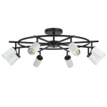 LR718368 Люстра RULLO 8х50W GU10 ЧЕРНЫЙ/БЕЛЫЙ (571718+214436-8)