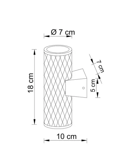 Фасадный светильник Arte Lamp HYADUM A3458AL-2BK, 2хGU10