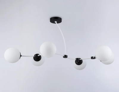 Подвесной светильник TR2552/6 WH/BK белый/черный E27/6 max 60W 1160*600*450