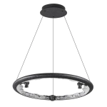 7001/44L HIGHTECH ODL25 253 Подвесной светильник черный ice crack/акрил разд. Вкл. с ПДУ IP20 LED 44W 1309Лм 3000/3800/4800K CRI > 90 CAYON