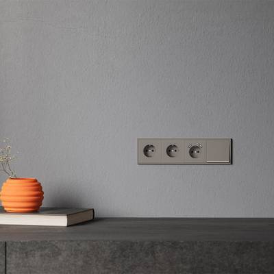 VLS000914 Накладка для розетки с заземлением и защитными шторками, с USB A+A, S70 (капучино). (ТМ Maytoni)