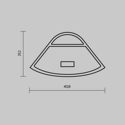 Комплект заглушек (для профиля 30×30) 2 шт., ALM-3030-EC 642073. TM Maytoni
