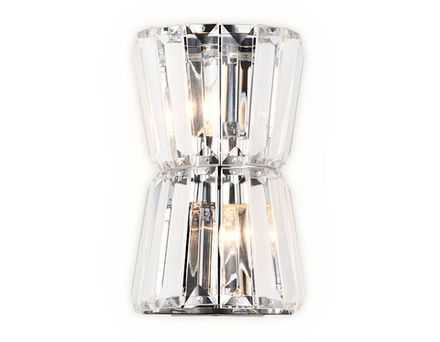 Настенный светильник TR5217/2 СН/CL хром/прозрачный E14/2 max 40W 245*150*110