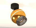 Комплект поворотного светильника с дополнительной подсветкой XM1105011 PYG/SBK/BK золото желтое полированное/черный песок/тонированный MR16 GU5.3 LED 3W 4200K