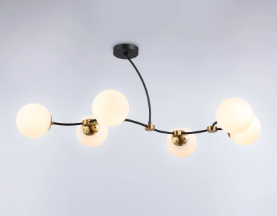 Подвесной светильник TR2555/6 BK/SB черный/бронза E27/6 max 60W 1160*600*450